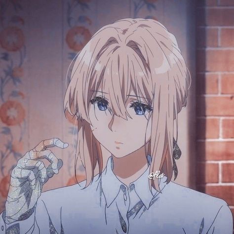 Violet Evergarden, An Anime, Anime Character, Violet, Blonde, Wall, Hair, Anime, Blue