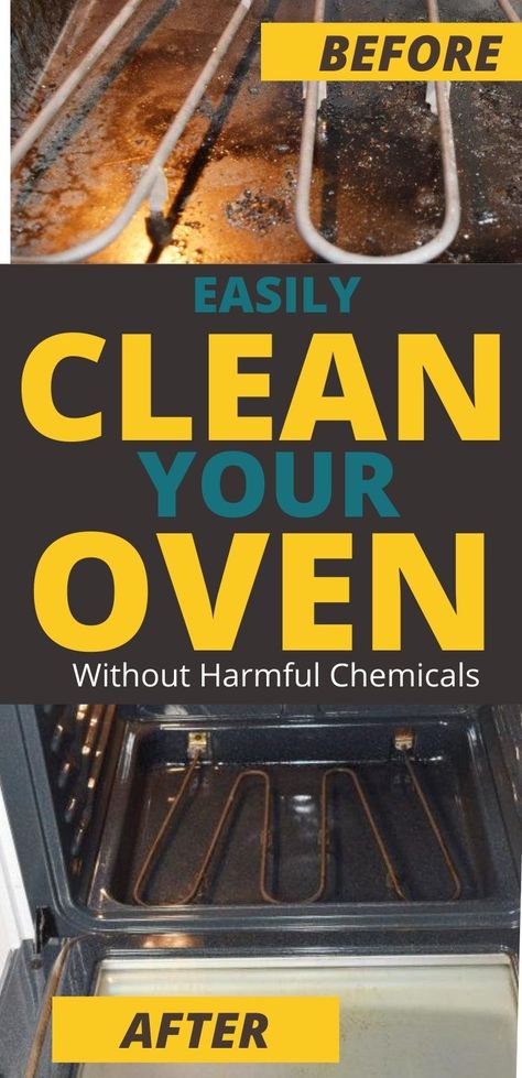 Clean Oven Glass, Clean Oven Naturally, Cleaning Ovens, How To Clean Oven Easy, How To Deep Clean Oven, Cleaning Electric Oven, How To Clean An Oven Easy, Deep Clean Oven, Clean An Oven