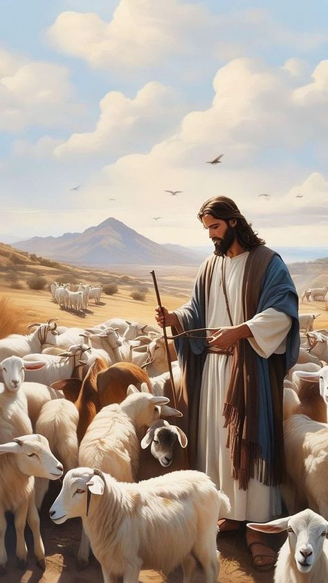 Lds Artwork, Jesus Art Drawing, Jesus Christ Painting, God Goddess, The Lord Is My Shepherd, Jesus Artwork, Jesus Christ Artwork, Pictures Of Christ, Lds Art