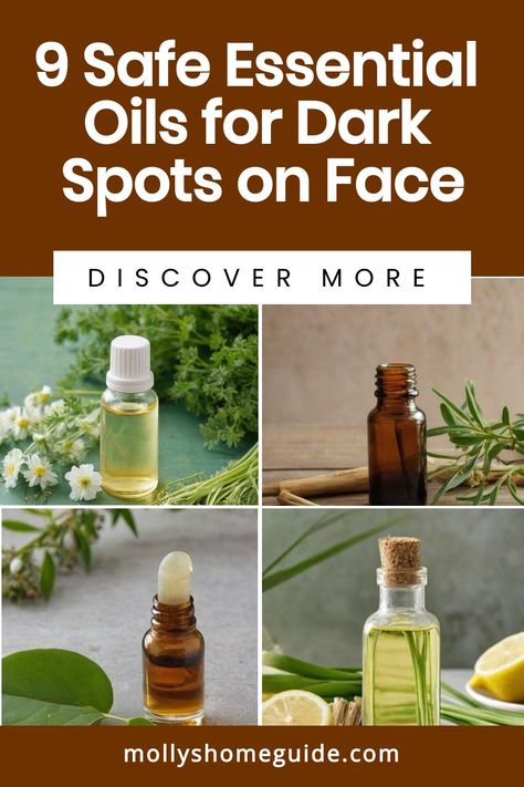 Discover the best essential oils for addressing dark spots on your face naturally. Create your own DIY serum using powerful oils such as Frankincense, Sandalwood, Carrot Seed, Ylang-Ylang, Geranium, and Myrrh. These essential oils are known for their anti-aging properties and ability to target hyperpigmentation. Say goodbye to age spots with this dark spot correcting blend that offers a variety of essential oil benefits for your skin. Essential Oil For Hyperpigmentation, Essential Oils For Dark Spots On Skin, Essential Oil Blends For Face Skin Care, Essential Oils That Tighten Skin, Black Seed Oil Face Serum, Remedies For Dark Spots On Face, Age Spots How To Get Rid Of, Essential Oil For Dark Spots, Diy Dark Spot Remover For Face