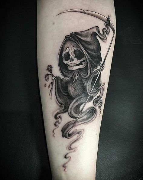 Voodoo Doll Tattoo, Voodoo Tattoo, Catrina Tattoo, Grim Reaper Tattoo, Reaper Tattoo, Doll Tattoo, Scary Tattoos, Creepy Tattoos, Spooky Tattoos