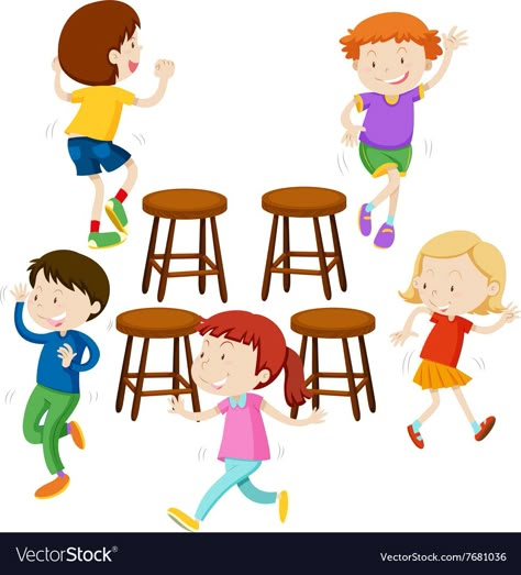 Musical Chair, Teaching Kindness, Chicken Games, Spring Ball, Chair Drawing, Musical Chairs, Shabby Chic Table And Chairs, Fun Outdoor Games, Dance Games