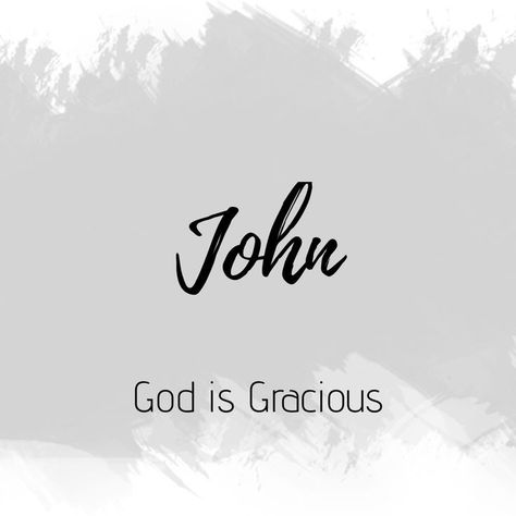 John Name Meaning, John Name Tattoo Design, John Tattoo Name, John Name, John Tattoo, Dad In Heaven Quotes, John Luke, Fantasy Character Names, Name Creator