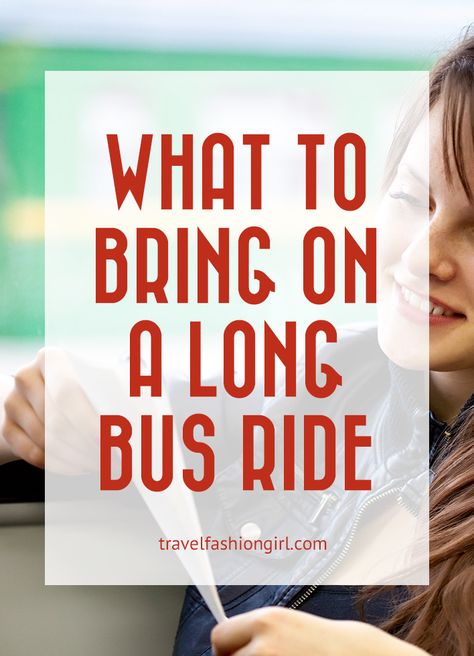 When you're traveling long-distances by bus there are a few essentials you should never forget. Find out what to bring on a long bus ride! Charter Bus Travel Tips, Bus Tour Packing List, Field Trip Packing List, Bus Trip Essentials, Bus Trip Outfit, Traveling By Bus, Basic Camping Checklist, Bus Trips, Band Trip