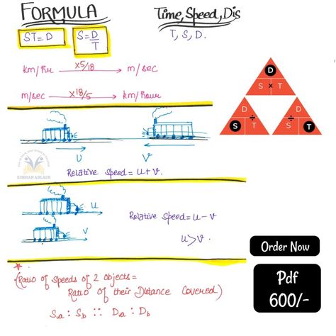 Time Speed Distance Speed Distance Time Math, Time Anchor Chart, Simplify Math, Speed Distance Time, Maths Tricks, Exam Notes, Distance Formula, Math Anchor Charts, Time Worksheets