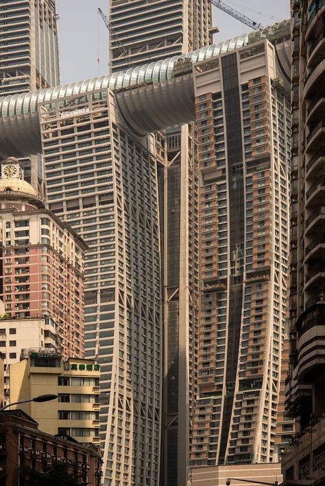 Scifi City, Vertical City, Chongqing China, China Architecture, New Urbanism, Brutalism Architecture, Photography Series, Brutalist Architecture, Structure Architecture