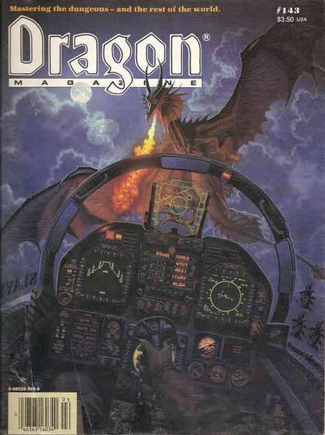 Dragon Magazine #143.  The attention to detail in this piece of cover art is a true delight...right down to the labels on the blanking plates the artist included over certain classified items that could not be depicted...and the call-sign etched on the canopy... M61 Vulcan, Fantasy Castle Aesthetic, Dragon Dungeon, Dragon Magazine, Pen And Paper Games, Advanced Dungeons And Dragons, Dragons Art, Dungeons And Dragons Art, Fantasy Role Playing