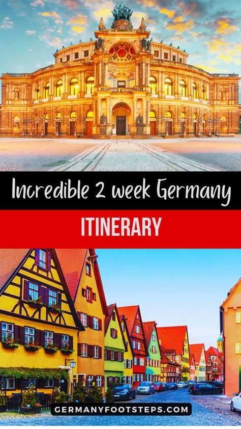 Planning your perfect two weeks in Germany has never been easier with our inspiring step-by-step Germany 2 week itinerary. Get detailed guidance to ensure your Germany itinerary 2 weeks is seamless and unforgettable. Save this pin to effortlessly plan your ultimate German adventure later! Germany Itinerary, Trip Planning Checklist, Museum Island, Germany Vacation, East Side Gallery, Brandenburg Gate, Vacation Itinerary, Neuschwanstein Castle, Itinerary Template