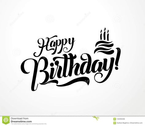 Happy Birthday Vector Design, Happy Birthday Template Design, Happy Birthday Graphic Design, Card Design Illustration, Birthday Writing, Happy Birthday Doodles, Happy Birthday Logo, Happy Birthday King, Happy Birthday Writing