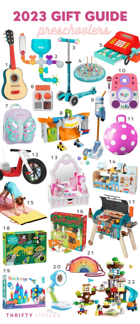 2023 Holiday Gift Guide for Preschoolers - Thrifty Littles Christmas Gifts For Toddlers, Kids Gift Ideas, Lego Duplo Sets, Toddler Christmas Gifts, Kids Mood, Preschool Gifts, Kids Gift Guide, 20 Gifts, Christmas Gift Guide