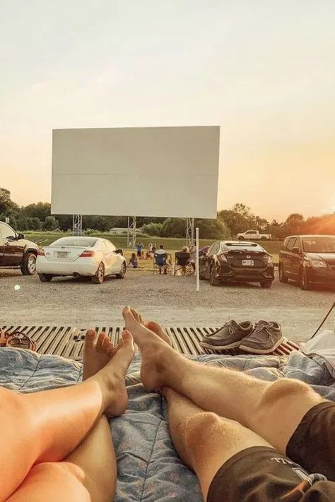 12 Date Night Ideas That Will Bring You And Your Partner Closer Dream Dates, Drive In Movie Theater, Movies Under The Stars, Cute Date Ideas, Dream Date, Outdoor Theater, Drive In Theater, Date Night Ideas, Drive In Movie