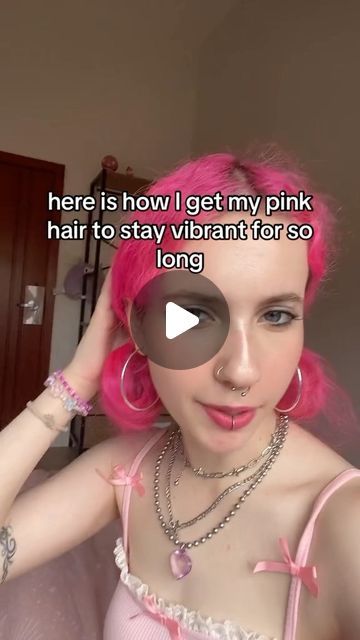 2 Tone Pink Hair, Hot Pink Pixie Cut, Pink Hair Outfit What To Wear With, Peekaboo Pink Hair, Pink Halo Hair, Bubble Gum Pink Hair, Pink Bob Hair, Shades Of Pink Hair, Fuschia Hair