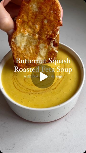 Butternut Squash Feta Soup, Butternut Squash Feta Pasta, Butternut Squash Soup Gimme Some Oven, Food Dolls Roasted Butternut Squash Feta Soup, Clean Butternut Squash Soup, Martha Stewart Apple Butternut Squash Soup, Frozen Butternut Squash, Soup Season, Squash Soup