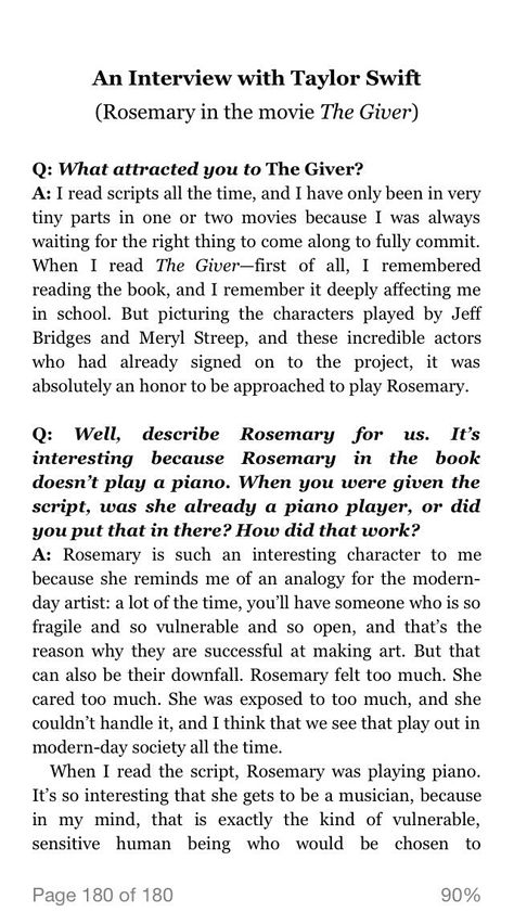 Taylor talking about her character, Rosemary in The Giver! Part 1 Taylor Songs, Swift Facts, Jeff Bridges, The Lucky One, The Giver, Character Quotes, Taylor Swift 1989, Country Artists, Getting Back Together