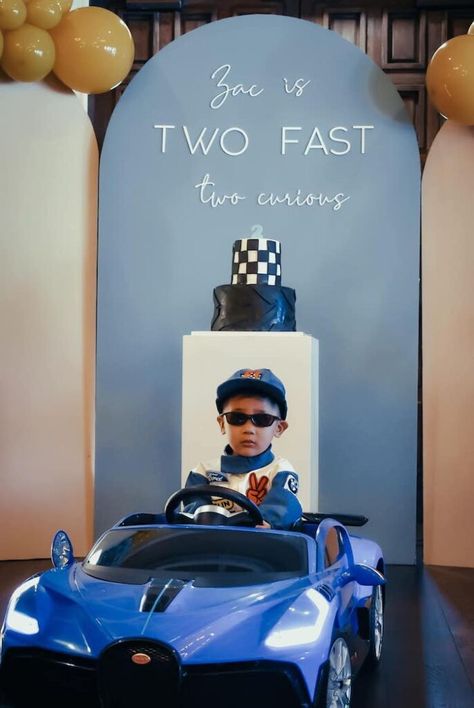 Race in to see this fabulous "Two Fast, Two Curious" Race Car 2nd Birthday Party by Karey Lyle Carreon, out of Rancho Mission Viejo, CA! Fueled up with racing checks, fast cars and so much more, this celebration will have you floored! So hit the gas and rev it up to spot these details that I just love: Two Fast Two Curious Panel Backdrop Race Way Themed Balloon Garlands Racing Themed Birthday Cake Custom Race Car Signage Fuel Station Sweet + Snack Table Cute Race Car Favor Cookies The post &#822 2fast2curious Birthday, 2 Fast 2 Furious Birthday Party Decor, Fast And Furious Birthday Party, 2 Fast 2 Furious Birthday Party Games, 2 Fast 2 Curious Birthday Decor, 2 Fast Backdrop, Two Fast Two Furious Birthday, Race Car 2nd Birthday Party, Two Fast Two Curious Birthday