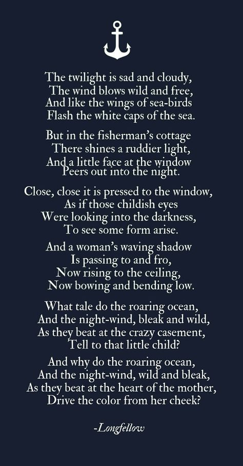 Longfellow Poetry, Longfellow Poems, Sea Poems, Old Poetry, Henry Wadsworth Longfellow, Poems About Life, Safe Harbor, Charlotte Mason, The Seaside