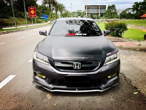 Black Matte Grull Havoc Honda Accord Honda Accord Sport, Honda S, Car Mods, Car Ideas, Black Matte, Whips, Honda Accord, Honda Civic, Cars