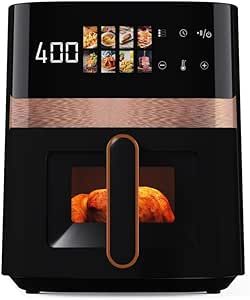 8QT Air Fryer, Clear Windows, 9-in-1 Functions, Crisp, Broil, Toast, Roast, Dehydrate, Bake, Proof Conventional Oven, Clear Windows, Favorite Kitchen, Home Gadgets, New Gadgets, Small Appliances, Kitchen Items, Easy Cooking, Lunches And Dinners