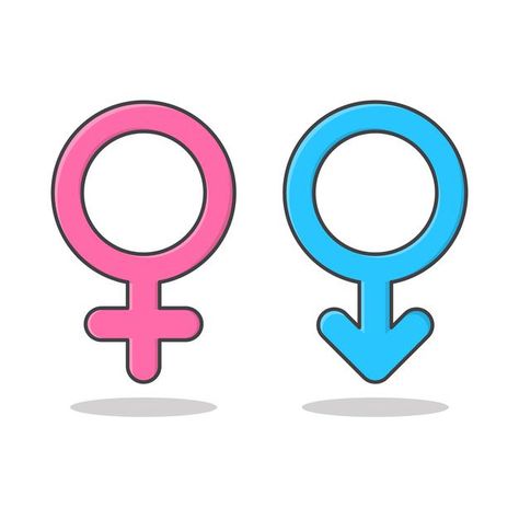 Male Gender Symbol, Male Gender, Female Symbol, Vector Icons Illustration, Blue Flats, Flat Icon, Male And Female, Icon Illustration, Neymar