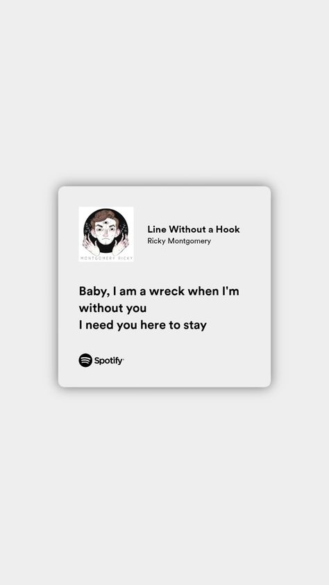 Line Without A Hook Spotify, Line Without A Hook Lyrics, Line Without A Hook, A Hook, I Need You, Need You, You And I, Quick Saves