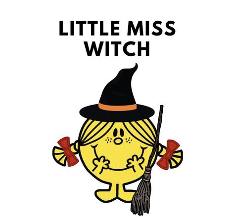 Little Miss Halloween, Little Miss Characters, Mr Men Little Miss, Goth Wallpaper, Halloween Wallpaper Cute, Mr Men, Trendy Halloween, Fb Covers, Fall Halloween Decor