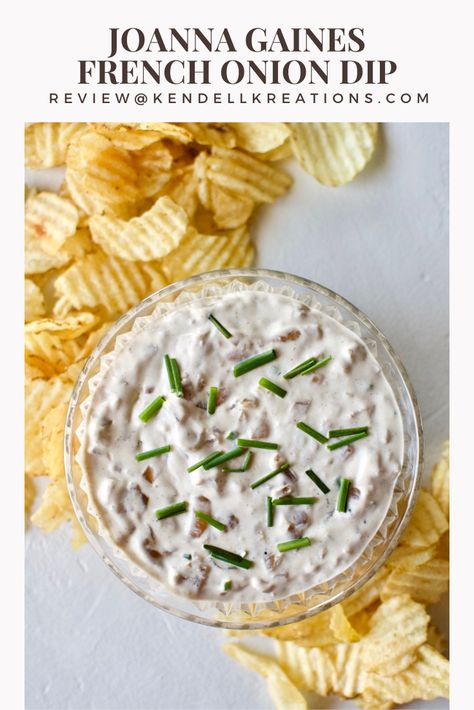 This recipe for French Onion Dip that Joanna Gaines shares in the Magnolia Table Cookbook Vol. 2 and on her cooking show by the same name really is OUT OF THIS WORLD. The sweet and savory dip on a salty chip is what game day snack dreams are made of. Read my review of this recipe of hers and get the recipe at the bottom of the page. Magnolia Table French Onion Dip, Joanna Gaines French Onion Dip, Joanna Gaines Onion Dip, Magnolia Appetizers, Joanna Gaines Appetizers, Johanna Gaines Recipes, Magnolia Kitchen Recipes, Magnolia Recipes Joanna Gaines, Magnolia Table Recipes Joanna Gaines