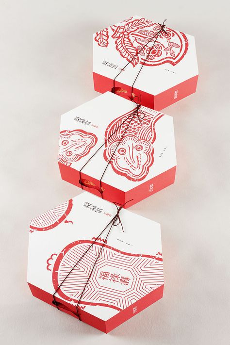 New Bakery Products on Packaging of the World - Creative Package Design Gallery Chinese Packaging Design, Chinese Branding, Chinese Packaging, Chinese Desserts, Chinese Snacks, Bakery Products, Food Package, Modern Packaging, Vi Design