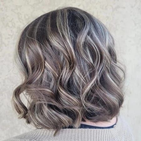 Gray Blending for Dark Hair-Keeps You Naturally Young Ash Gray Hair Color, Natural White Hair, Ash Grey Hair, Blue Grey Hair, Black And Grey Hair, Dark Grey Hair, Grey Hair Care, Mushroom Hair, Grey Hair Dye