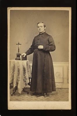 Photography 19th Century Priests Victorian Priest, Photography 19th Century, Catholic Clothing, Hell Hounds, Priest Outfit, English Project, Portfolio Project, English Projects, Horror Costume