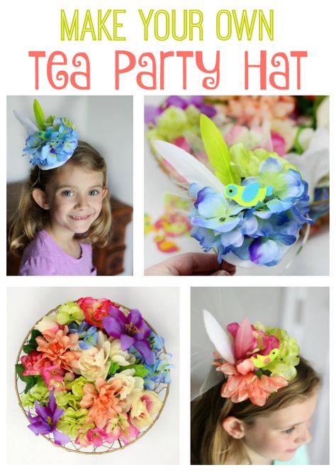 Diy Tea Party Hats, Girls Tea Party Birthday, Tea Party Activities, Tea Party Crafts, Diy Tea Party, Books And Tea, Diy Gifts For Mothers, Kids Tea Party, Girls Tea Party