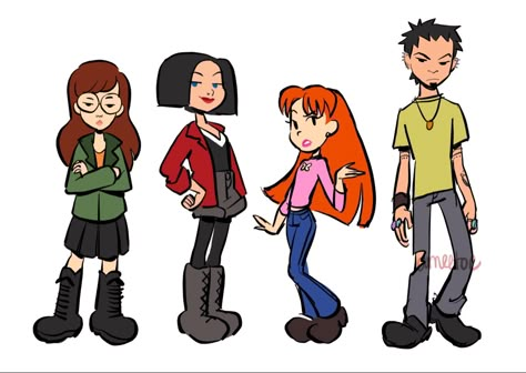 Amie Sanchez, Daria Show, Daria Mtv, Daria Morgendorffer, Super Funny Pictures, Looking For Work, 90s Cartoon, Cartoon Character Design, Sketchbook Art Inspiration