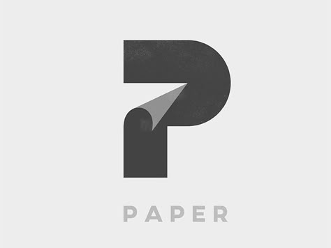 P for Paper by Yoga Perdana Paper Plane Logo Design, P Logo Design, Logo P, Paper Logo, P Logo, Hand Logo, Geometric Logo, Initials Logo, Symbol Design