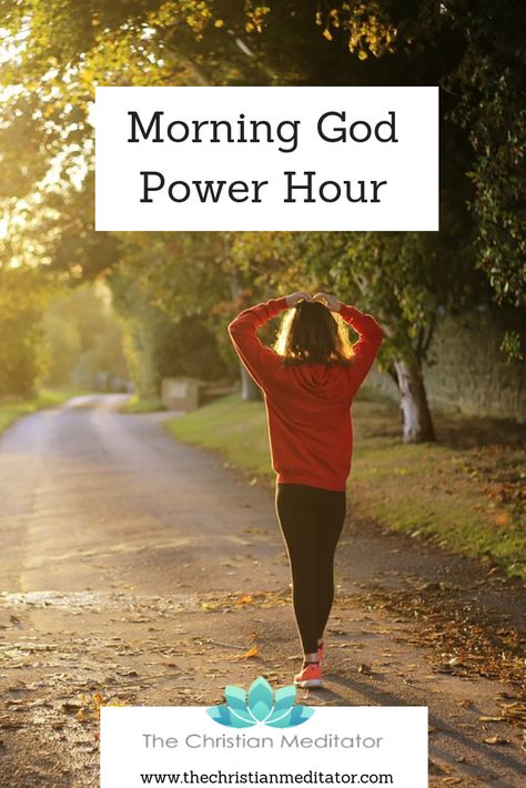 Power Hour Ideas, Devotional Guide, Spending Time With God, God Power, Christian Meditation, Time With God, Power Hour, A Morning Routine, Healing Power