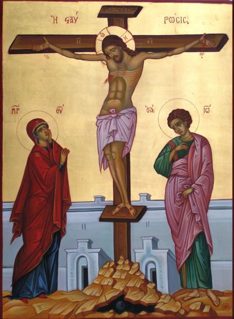 Orthodox Way of Life: Bearing the Cross - What Does This Mean? Biblical Scenes, Catholic Icons, Orthodox Easter, Greek Icons, Church Icon, Images Of Christ, Crucifixion Of Jesus, Orthodox Christian Icons, Russian Icons