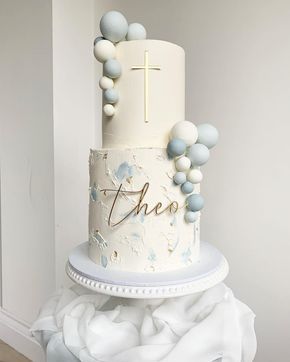 Baptismal Cake Boy Simple, Baby Boy Baptism Cake, Baby Dedication Cake, Christening Theme, Boy Communion Cake, Baptism Cake Boy, Christening Themes, Comunion Cake, Dedication Cake