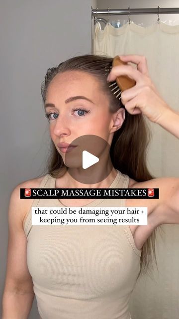 Monique on Instagram: "Not seeing results or seeing hair fall?👀 You might be making these mistakes that could be damaging your hair and/or keeping you from seeing results: ⬇️
.
1. Using a silicone scalp massager on dry hair: silicone scalp massagers are to be used on wet hair in the shower and wood scalp massagers are to be used on dry hair (both linked in my Amazon storefront - link in bio) 

2. Pulling the scalp massager brush through your hair when massaging: you should massage in one small area for a few seconds, then lift directly up to go to a different area, avoiding pulling the brush through any of your hair 

3. Rushing through the scalp massage or not being gentle: you should not be massaging your scalp in fast motions, that will only increase hair being pulled out. Take your ti Scalp Messenger, Hair Massage Brush, How To Use A Scalp Massager, Scalp Massage Techniques, Hair Silicone, Hair Scalp Massager, Daily Hair Routine, Scalp Brushing, Scalp Massager