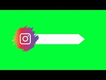 Instagram Green Screen || For YouTube Videos. - YouTube Green Screen Instagram, Instagram Green Screen, Facebook And Instagram Logo, Button Animation, Instagram Logo Transparent, Funny Vines Youtube, New Instagram Logo, Instagram Animation, Logo Instagram