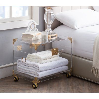 Rosdorf Park Alrai Acrylic Trunk Finish: Rustic Brass Acrylic Trunk, Smart Tiles, Acrylic Furniture, Apartment Decoration, College Decor, Twin Xl Bedding, Nate Berkus, Ciao Bella, Kitchen Decorating