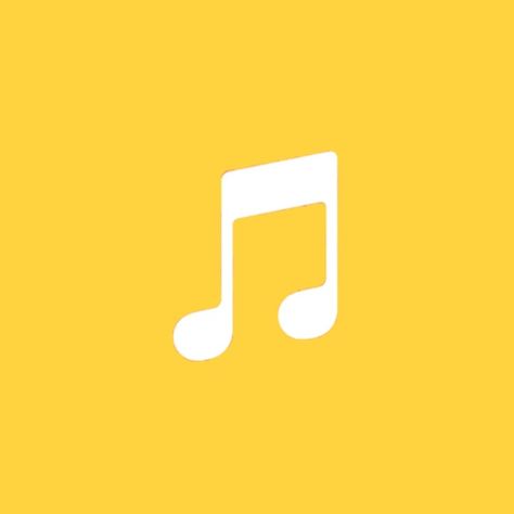 Yellow Iphone App Icons, Yellow Music Icon, Yellow Message Icon, Yellow Phone App Icon, Yellow Pinterest Icon, Ios Music, Iphone Wallpaper Yellow, Yellow Apple, Yellow Iphone