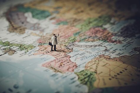 Miniature businessman on map of europe F... | Free Photo #Freepik #freephoto #freebusiness #freetravel #freecity #freemap Foto Transfer, Voyage Europe, Europe Travel Tips, Travel Insurance, Travel Advice, Business Travel, Travel Journal, In Dubai, Geography