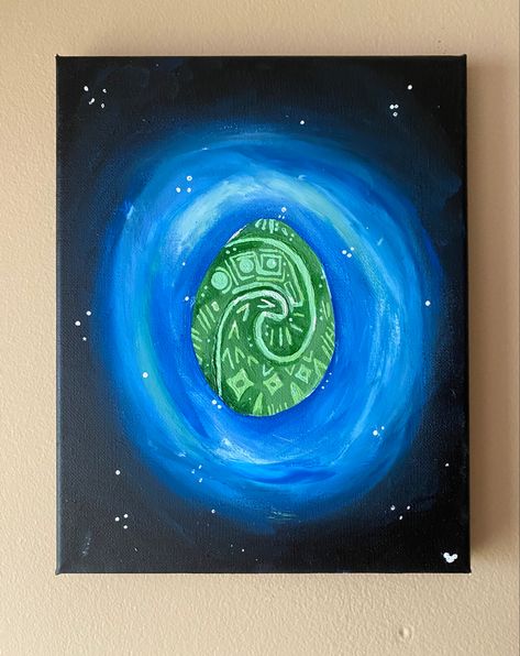 Moana the heart of the sea, te fiti Te Fiti Painting, Moana Inspired Paintings, Easy Painting Ideas Disney, Moana Canvas Painting, Moana Paintings Easy, Moana Chalk Art, Moana Art Painting, Moana Room Ideas, Moana Drawing Ideas