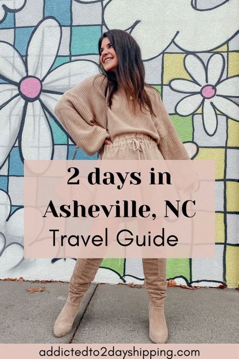 Come check out all the details of our 2 day weekend trip to asheville NC! I cover where to stay, where to eat, the best breweries to visit and more for your trip to Asheville North Carolina! Outfits For Asheville Nc, Asheville North Carolina Outfits, Ashville Nc Outfits Fall, Asheville Nc Outfits, Asheville Outfits, Girls Weekend Outfits, Asheville Breweries, Beer And Food, The Biltmore