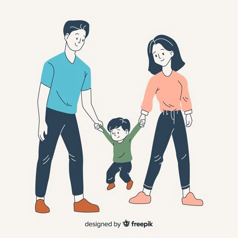 Parents and son in korean drawing style | Free Vector #Freepik #freevector #love #hand #family #hand-drawn Parent Poses Drawing, Happy Sons Day, Korean Drawing Style, Parent Poses, Korean Drawing, Parenting Methods, Sons Day, Poses Drawing, Drawing Style