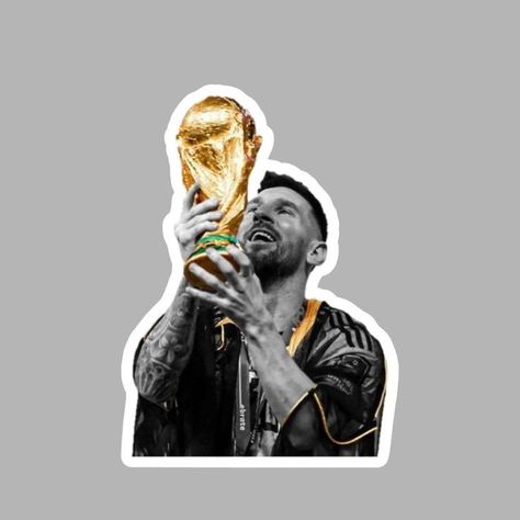 Messi World Cup, Laptop Vinyl Decal, Messi Photos, Messi And Neymar, Homemade Stickers, Warriors Wallpaper, Leonel Messi, Cute Laptop Stickers, Football Stickers