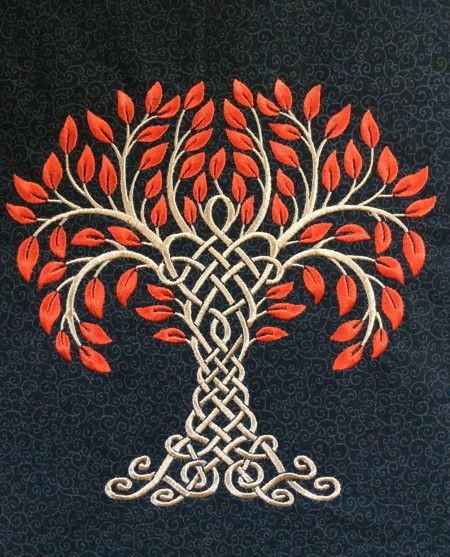 Viking Embroidery, Advanced Embroidery Designs, Celtic Quilt, Celtic Artwork, Advanced Embroidery, Celtic Patterns, Celtic Knotwork, Celtic Tattoos, Celtic Tree