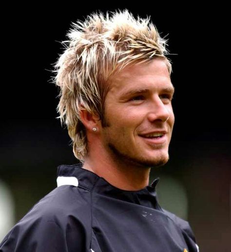 David beckham David Beckham Mohawk, David Beckham Soccer, David Beckham Haircut, Beckham Haircut, David Beckham Hairstyle, Beckham Hair, Nice Hairstyles, Beckham Style, Victoria And David