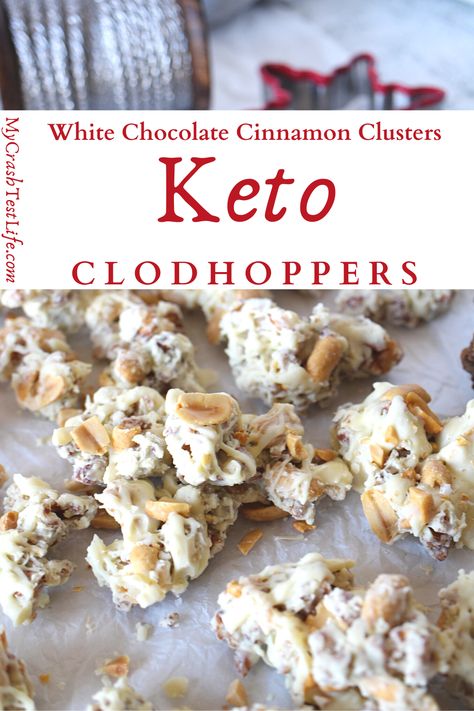 Keto Nut Recipes, Keto Chocolate Candy, Clodhoppers Recipe, Keto Bark, Keto Divinity Candy Recipe, Keto Bark Recipes, Keto Trail Mix Low Carb, Keto Muddy Buddies, Keto Chex Mix Low Carb