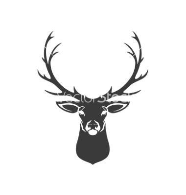 Deer head silhouette isolated on white background vector Deer Head Tattoo, Hirsch Silhouette, Skull Silhouette, Deer Head Silhouette, Photos Black And White, Head Silhouette, Deer Tattoo, Stag Head, Deer Design