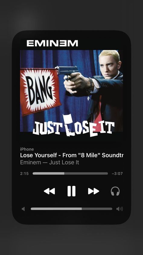 Eminem Lose Yourself, Eminem Music, Eminem Songs, The Real Slim Shady, Marshall Mathers, Lose Yourself, Slim Shady, Music Mood, Losing You