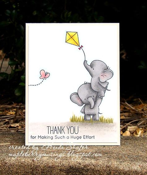 Birdie Brown Adorable Elephants stamp set - Heidi Shafer #mftstamps Mft Stamps Cards, Adorable Elephants, Mama Elephant Cards, Mft Cards, Mft Stamps, Marianne Design, Birthday Cards Diy, Animal Cards, Card Making Inspiration